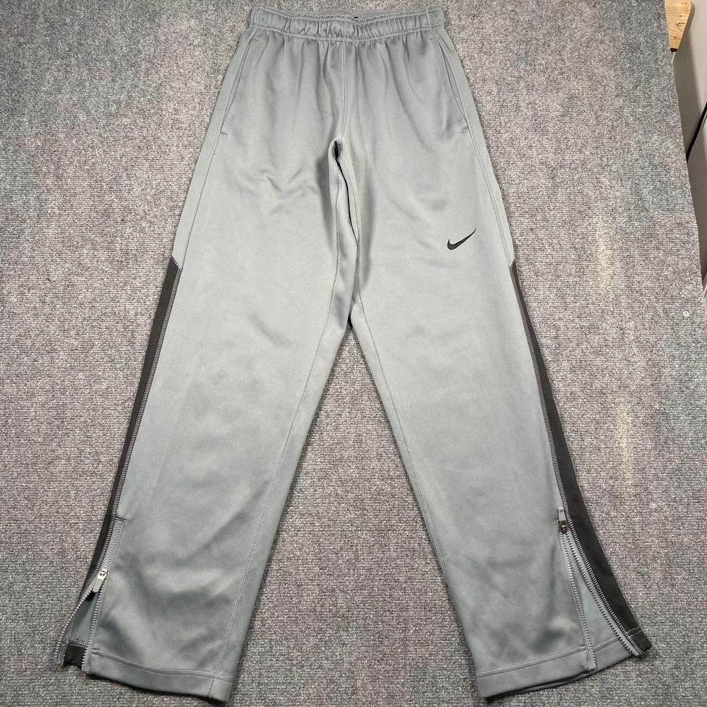 Nike Track Pants Mens Size Small Gray Therma‎ Fit Warm Up Athletic 542081-065
